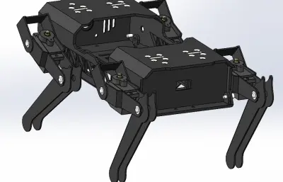 4条腿小小机械狗结构