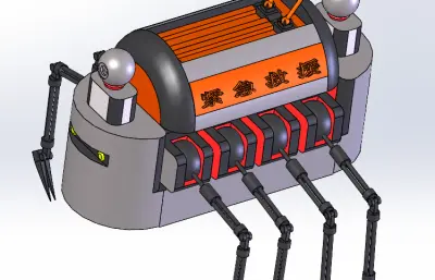 仿生蜘蛛救灾机器人