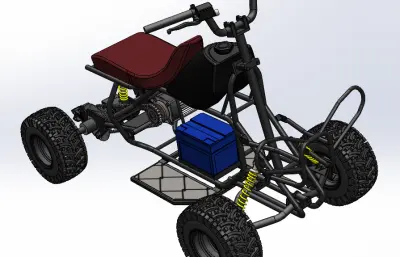 电动四轮山地车