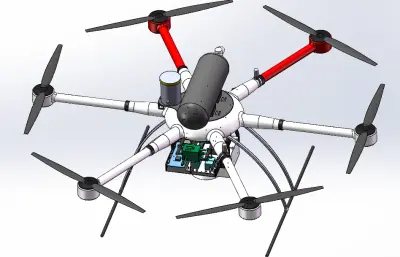 氢燃料电池六旋翼无人机