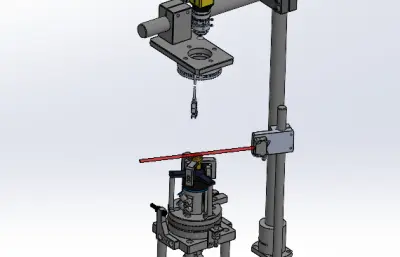 基于视觉的角度调整机构