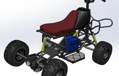 电动四轮山地车