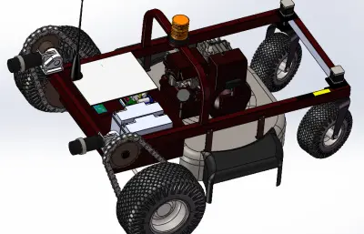 遥控电动割草机