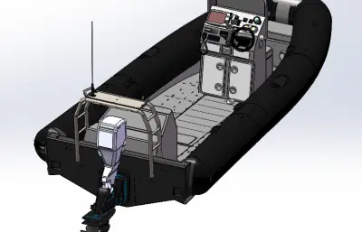 游艇小快艇模型