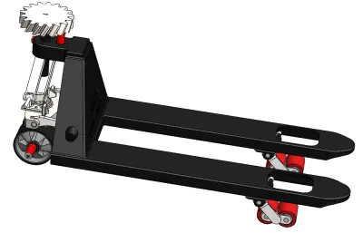 手动托盘升降机改装成AGV设计