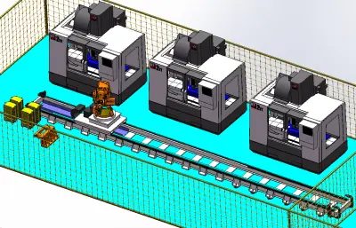 瓦形工件自动生产线