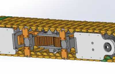 可弯曲转向的履带轮