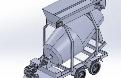 移动式混凝土搅拌机
