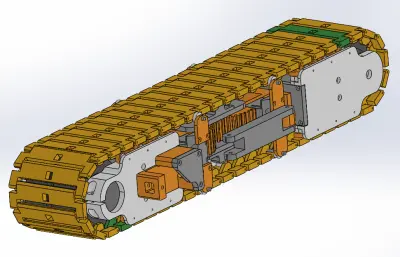 可弯曲转向的履带轮