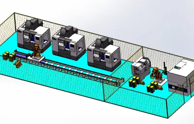 瓦形工件自动生产线