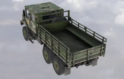 解放MV3胜虎高机动通用战术军车,带内饰,已塌陷