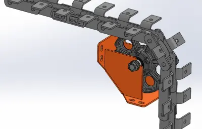 节距为100mm的中间链轮总成