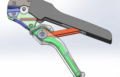 弹簧复位剥线钳模型