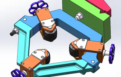 自定心钢管夹具