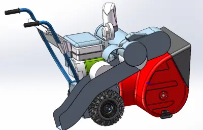 螺旋铲雪机模型