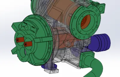 双螺杆压缩机模型