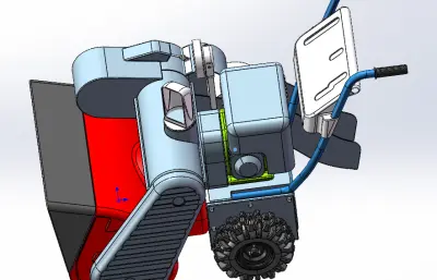 螺旋铲雪机模型