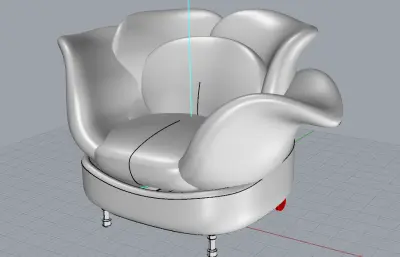 花瓣造型沙发椅,创意沙发