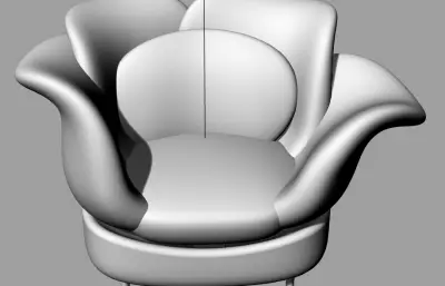 花瓣造型沙发椅,创意沙发