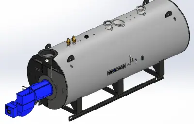 热水-湿式-300马力锅炉