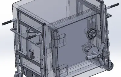 手推式密码箱,保险箱