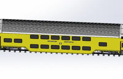 双层和发电机车列车模型