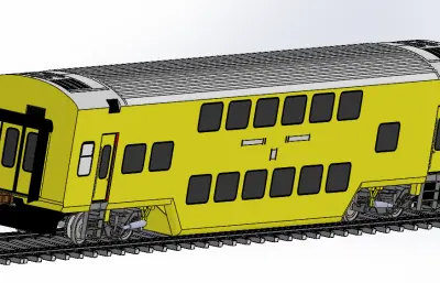 双层和发电机车列车模型