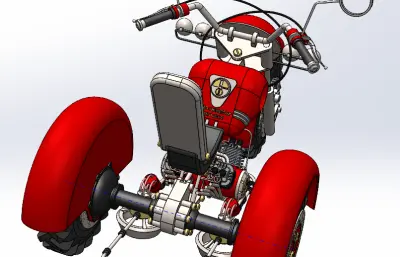 三轮摩托车模型