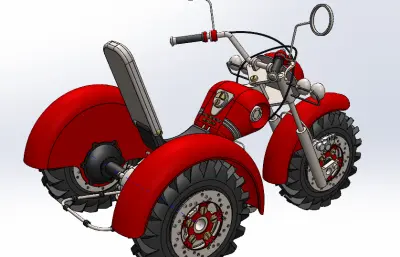 三轮摩托车模型