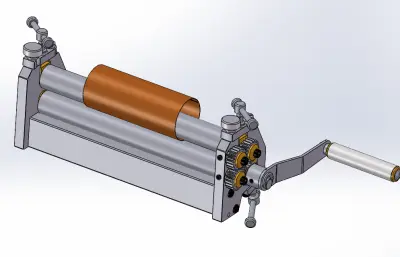 小型卷管机模型