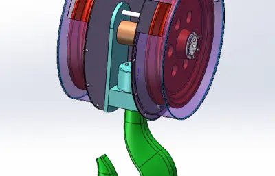 双滑轮重载吊钩