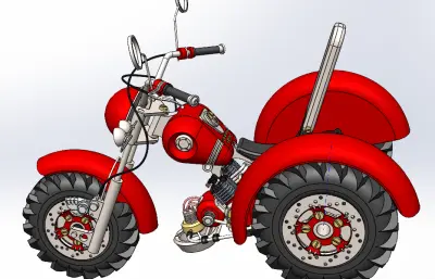 三轮摩托车模型