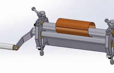 小型卷管机模型