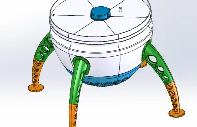 农用无人机的液体肥料箱