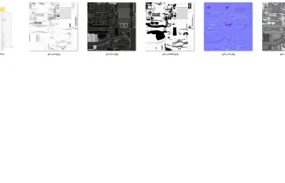 紧凑型冲锋枪 突击步枪 消音枪塌陷模型