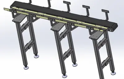 偏心物料输送带
