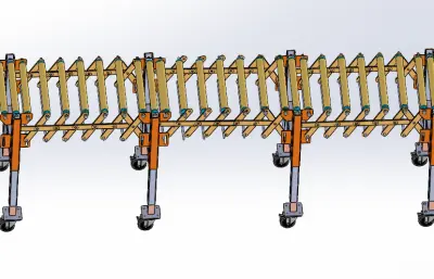 折叠式输送机step模型
