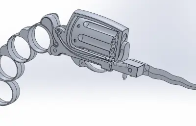 阿帕奇刀枪stp模型