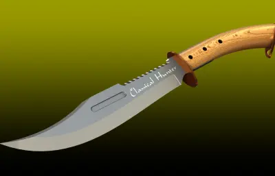 猎人砍刀STP模型