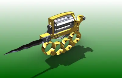 阿帕奇刀枪stp模型