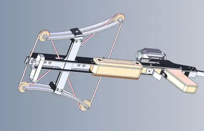 十字弩玩具solidworks模型