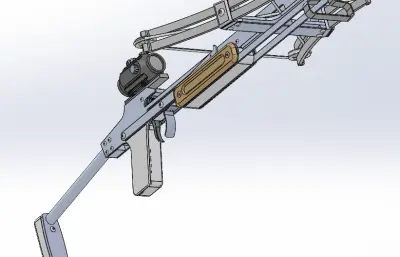 十字弩玩具solidworks模型