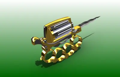 阿帕奇刀枪stp模型