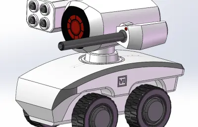 四轮遥控侦察车