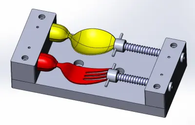 T17-fork镭雕治具