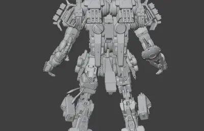 METAL RACCOON金属浣熊机甲fbx模型