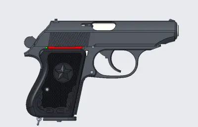64式警用手枪外观模型,非实物