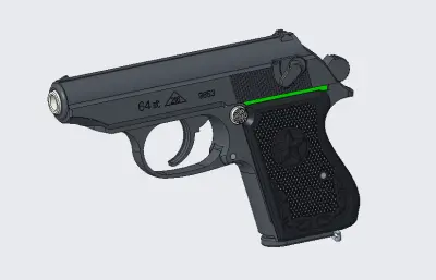 64式警用手枪外观模型,非实物