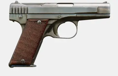 日本2型滨田半自动手枪玩具stp模型