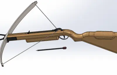 十字弓和箭矢sw模型